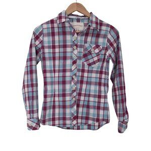 Women's - Horseware Long Sleeve Plaid Button Down Shirt, Size Small